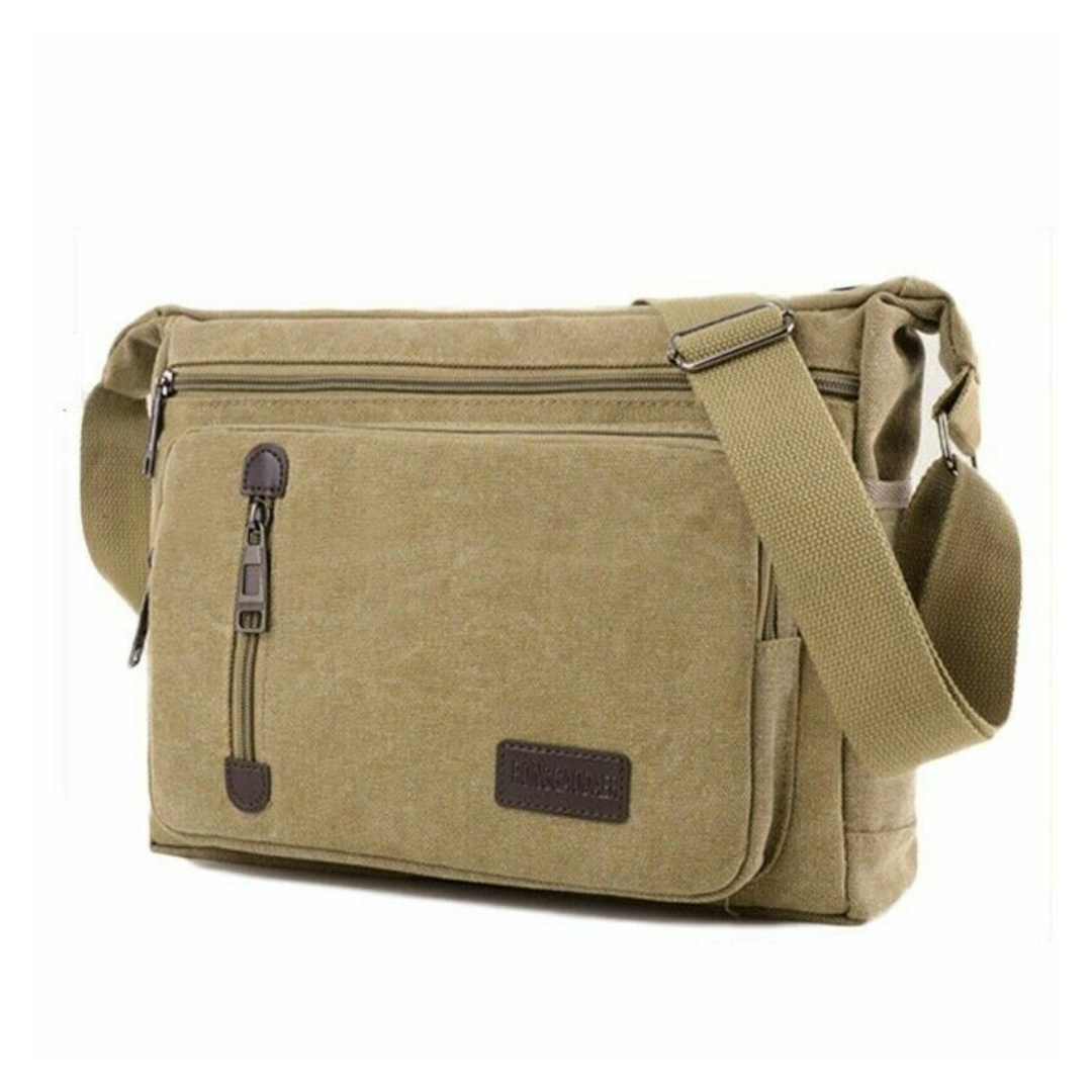Outdoor Travel Shoulder Bag – Khaki