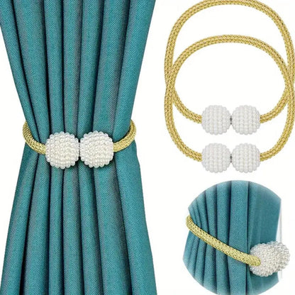 Elegant Magnetic Curtain Holdbacks