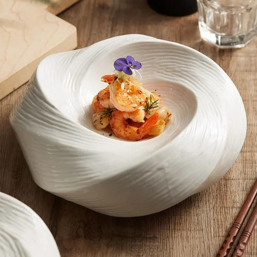 Contemporary Ceramic Bowl for Serving