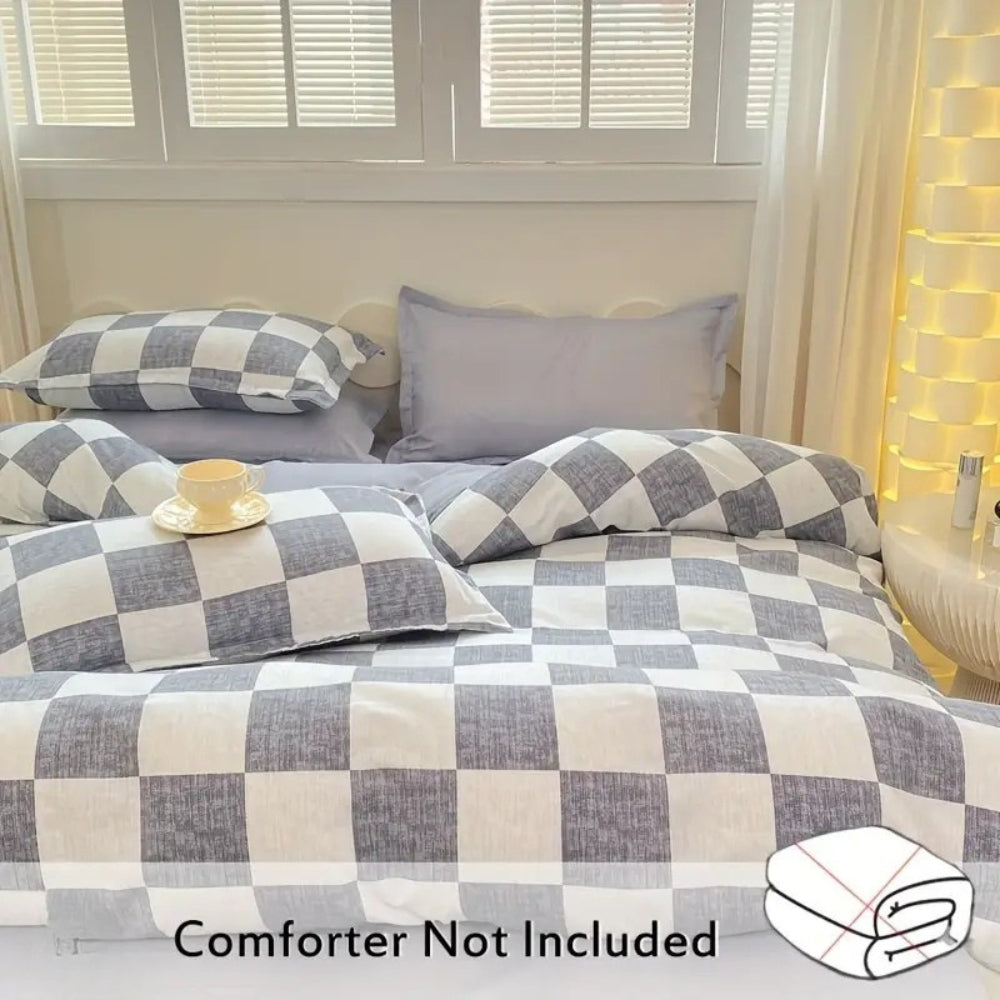 Timeless Checkered Bedding Ensemble