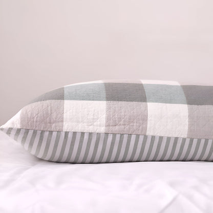 Reversible Cotton Pillowcase with Timeless Patterns