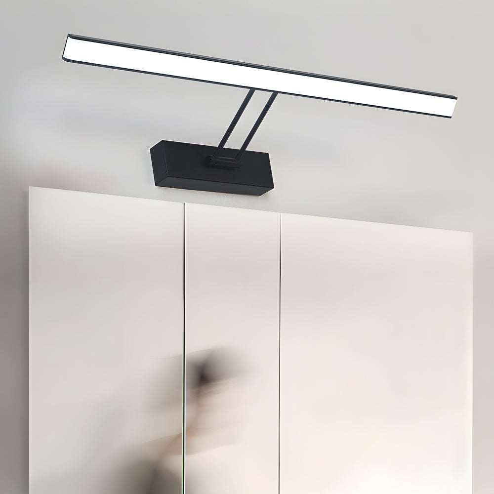 Adjustable 240° Linear LED Bathroom Light - Modern Minimalist Style – Black