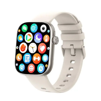 Smartwatch with Heart Rate Monitoring and Bluetooth Calling – UK Model – Ivory