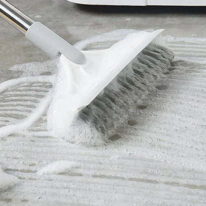 Dual-Function Floor Cleaner with Squeegee and Rotating Handle