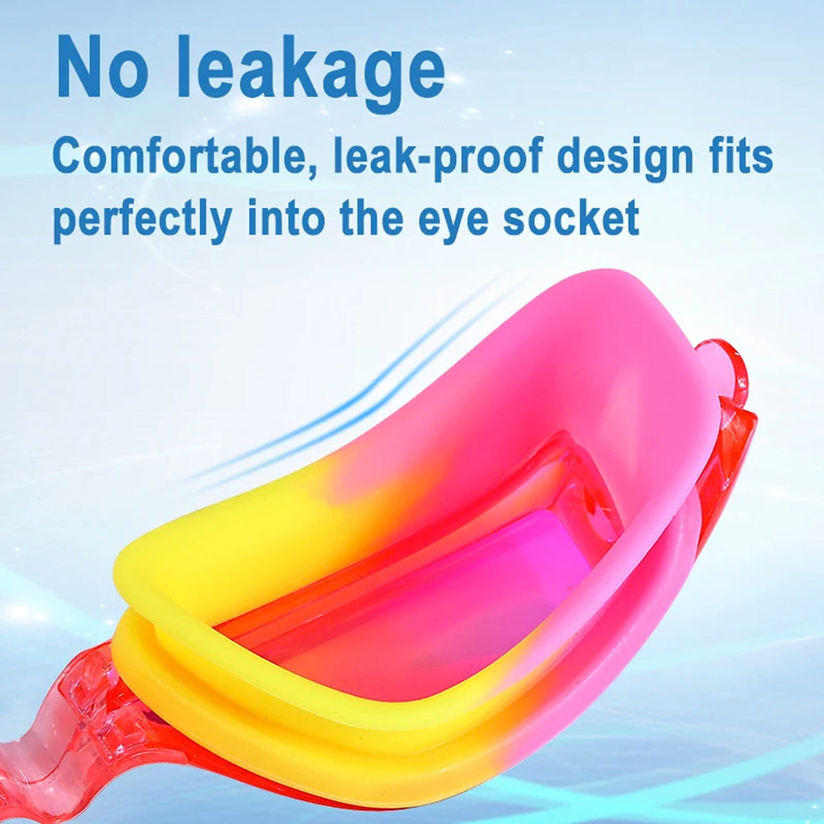 Kids Swim Goggles with Anti-Fog Technology and 180° Panoramic View