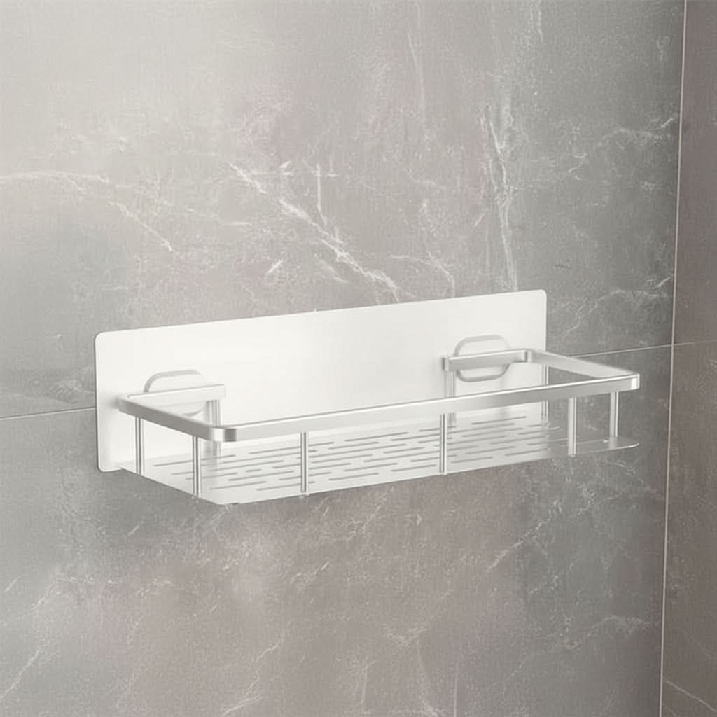 Drill-Free Bathroom Shelf for Stylish and Organized Spaces