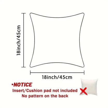Christmas Cushion Cover with Santa and Deer – Golden Velvet Design