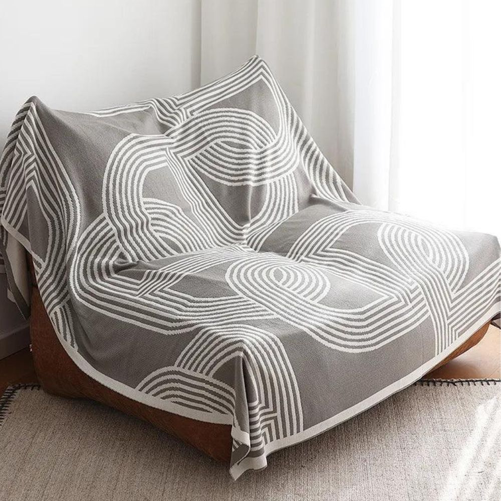 Cozy Haven Reversible Knit Throw Blanket – Storm Grey