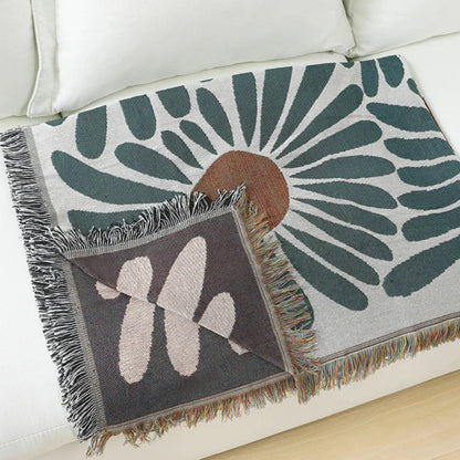 Charming Daisy Pattern Cozy Throw Blanket