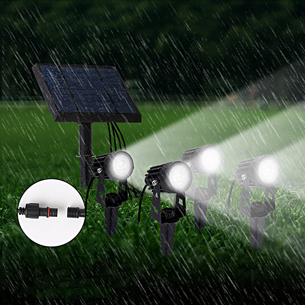 Adjustable 4-In-1 Solar Garden Spotlight, 100-200 Lumens