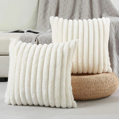 Soft Decorative Pillow in Zlina Style – Milk white
