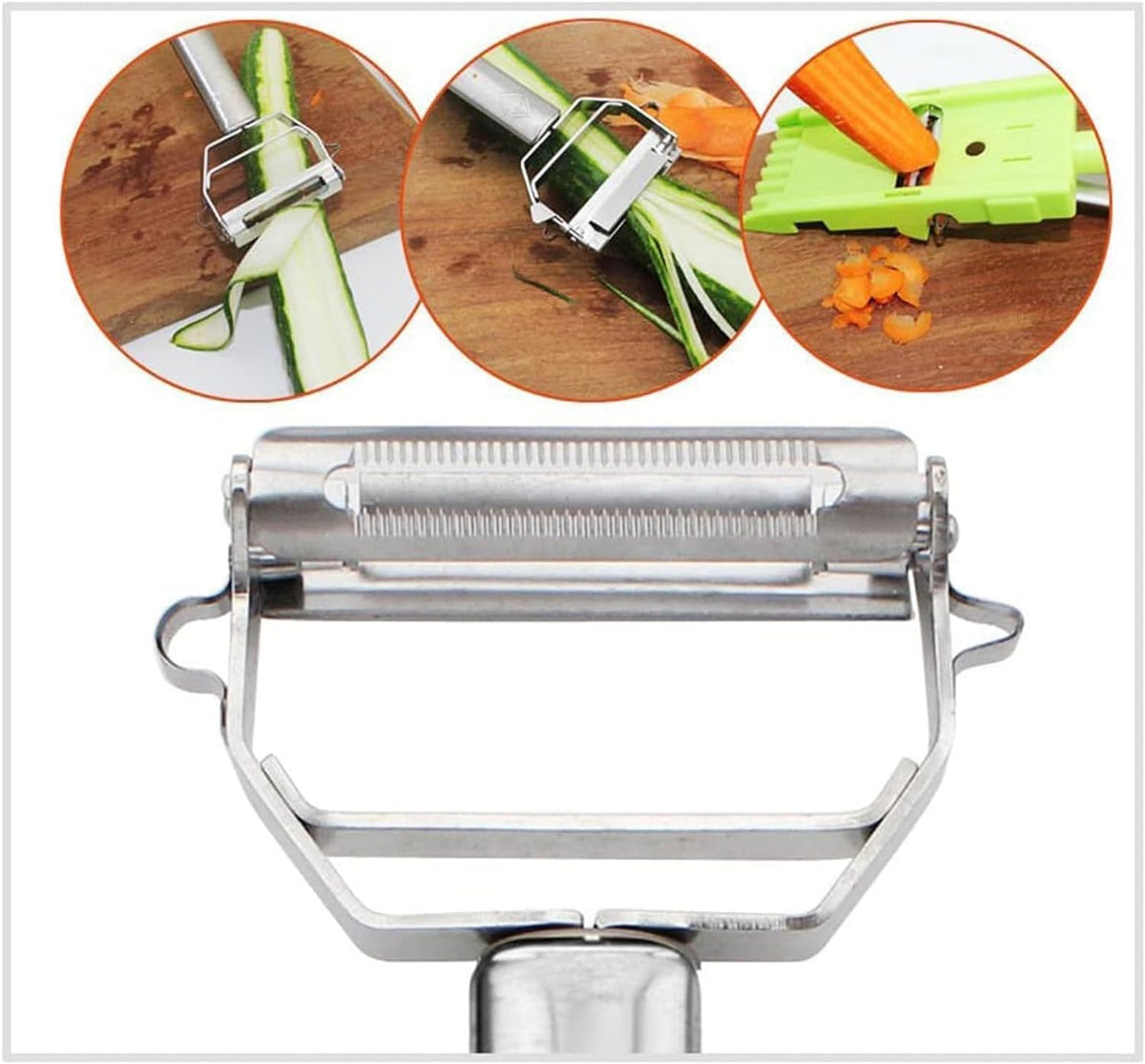 Dual Function Vegetable Shredder and Slicer