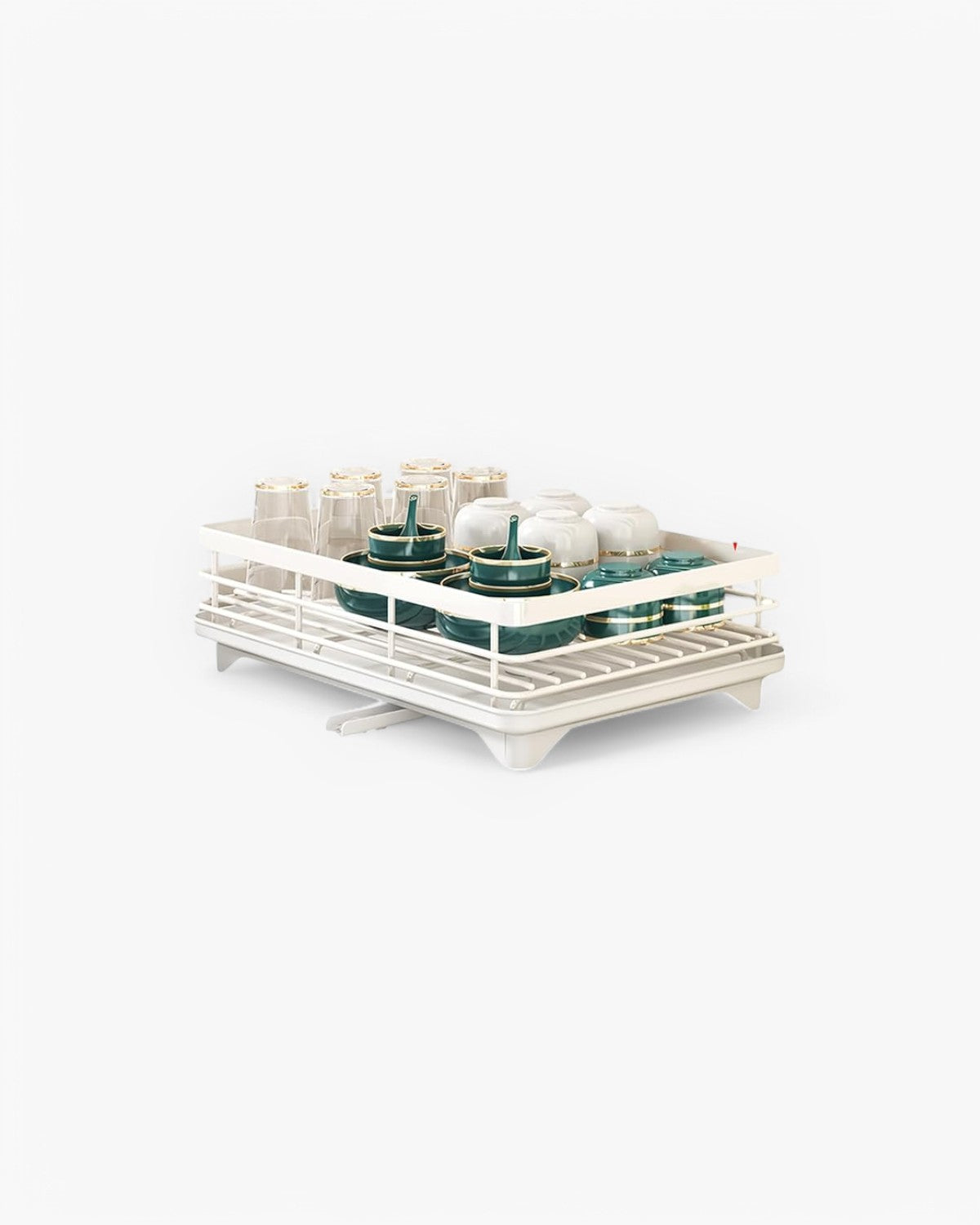 Dish Drying Rack for Kitchen – White