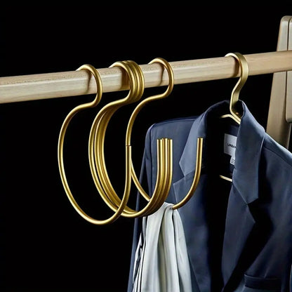 5-Piece Stylish Hook Hanger Set for Home Organization – Gold