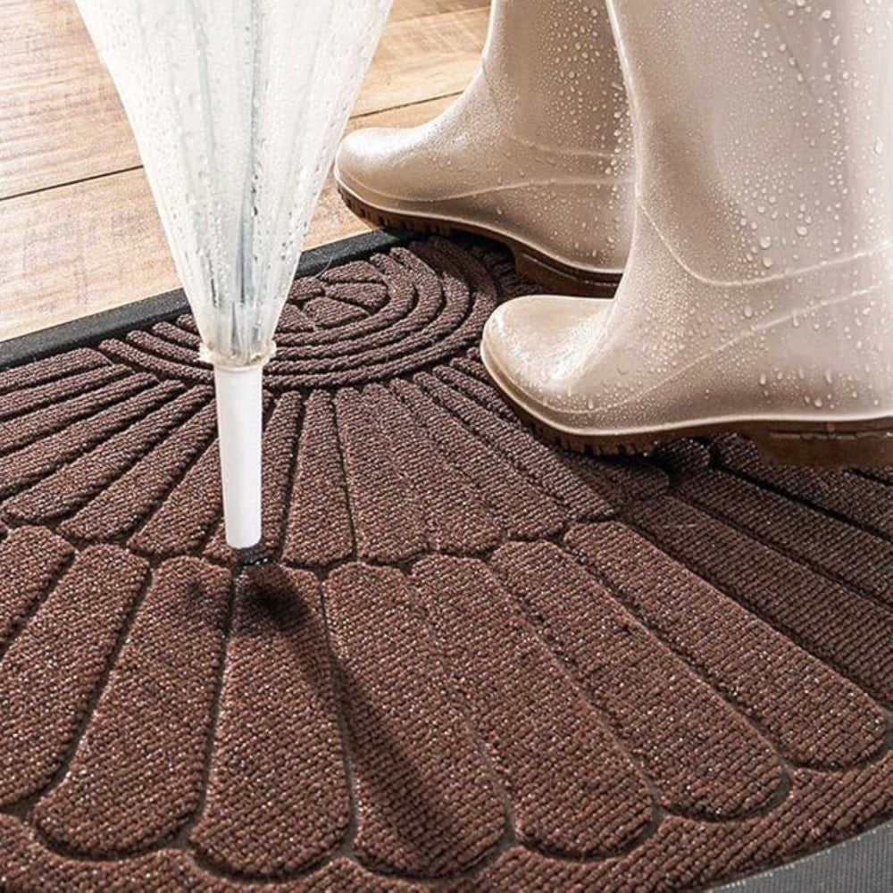 Chic Half-Moon Welcome Mat for Every Entryway