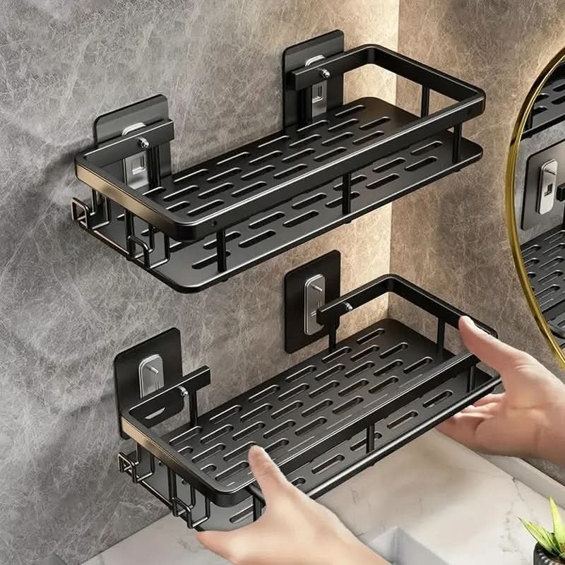 Drill-Free Bathroom Shelf for Stylish and Organized Spaces