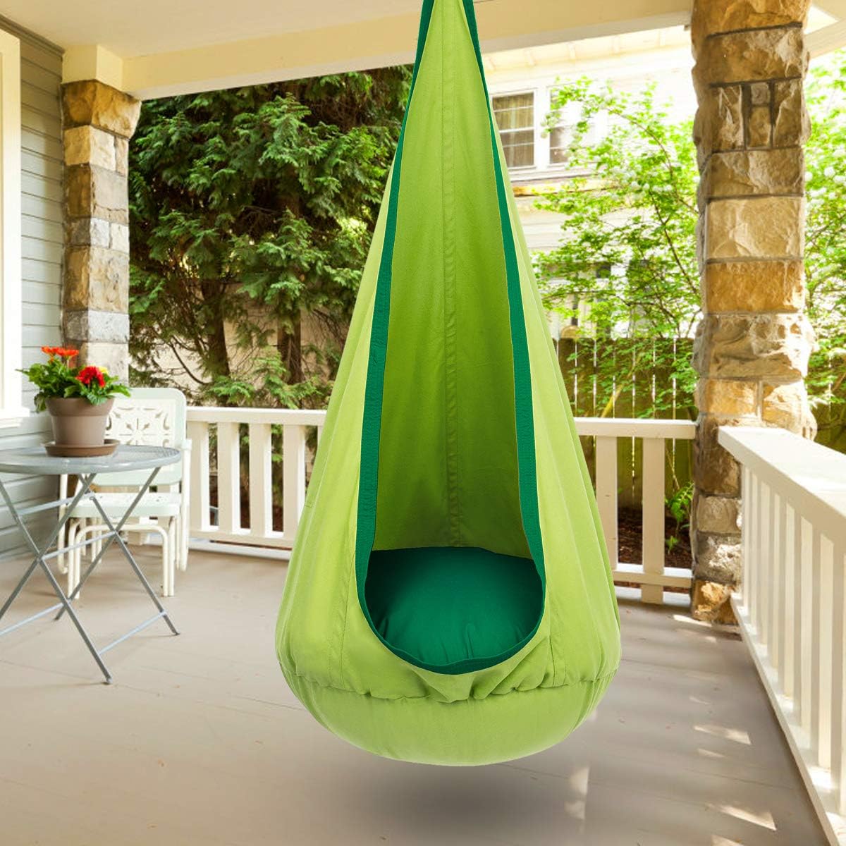 Hanging Chair in Cotton Blend - Comfortable & Versatile for Indoor & Outdoor
