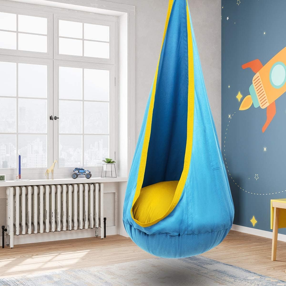 Hanging Chair in Cotton Blend - Comfortable & Versatile for Indoor & Outdoor
