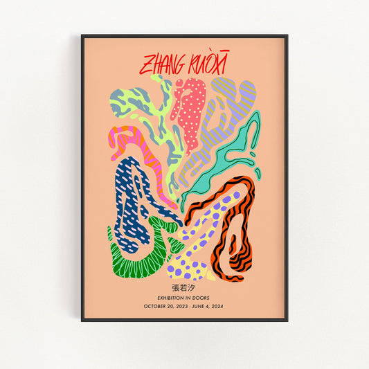 Vibrant Collage Art Print