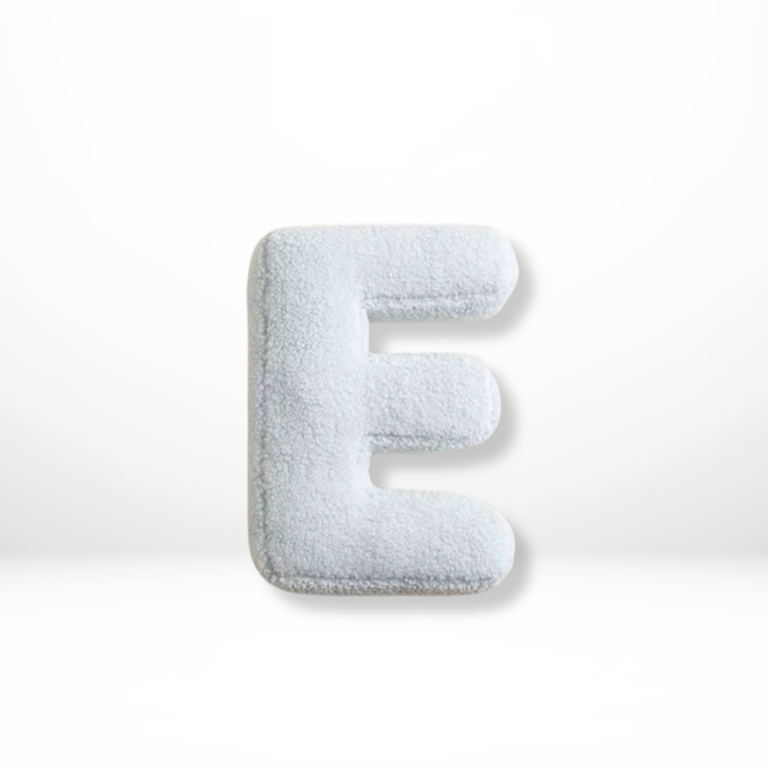 Velvet Decorative Pillow with Alphabet Letters A to Z