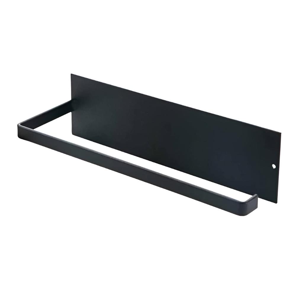 Sleek Wall-Mounted Paper Towel Dispenser & Organizer – Black
