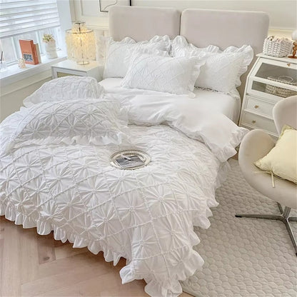 Charming Cotton Ruffled Bedding Collection