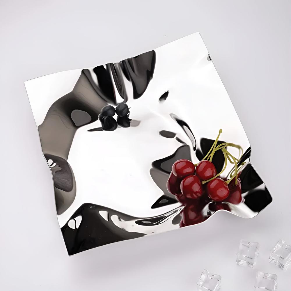 Elegant Reflection Serving Tray