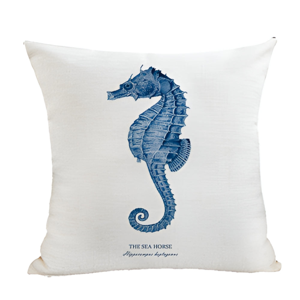 Seaside Serenity Decorative Cushion Cover – Seahorse
