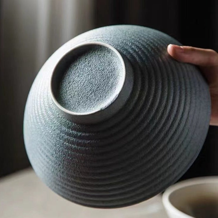 Elegant 8-Inch Handcrafted Ceramic Serving Bowls