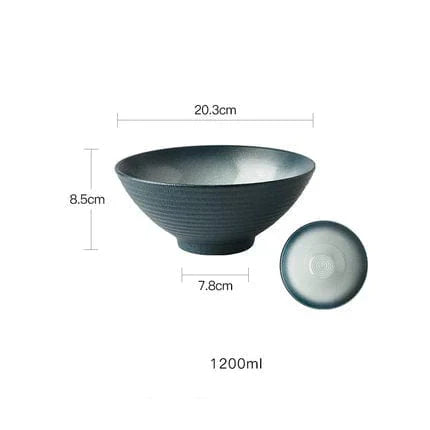 Elegant 8-Inch Handcrafted Ceramic Serving Bowls