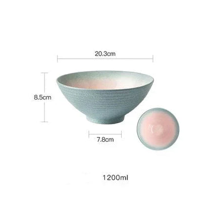 Elegant 8-Inch Handcrafted Ceramic Serving Bowls