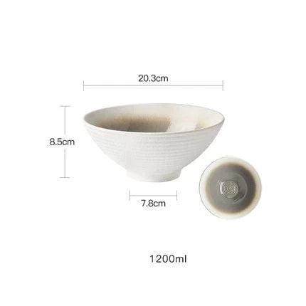 Elegant 8-Inch Handcrafted Ceramic Serving Bowls