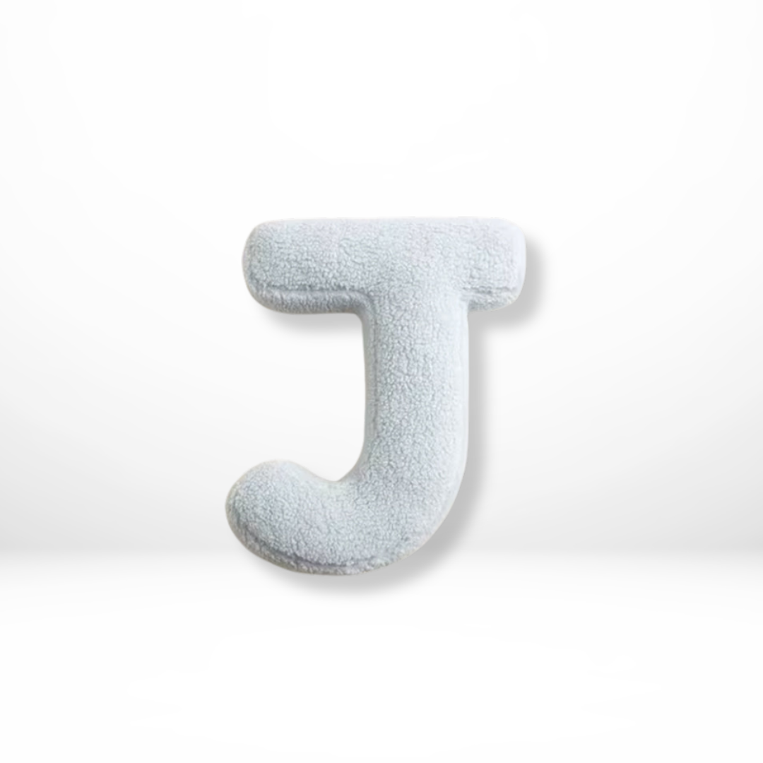 Velvet Decorative Pillow with Alphabet Letters A to Z