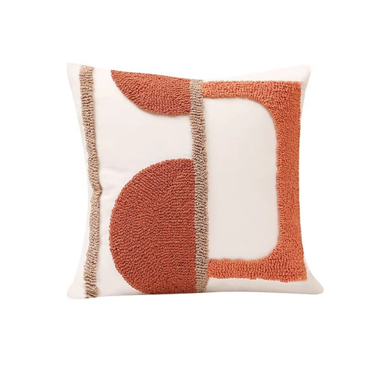 Chic Geometric Throw Pillow Cover for Stylish Interiors – Autumn Rose