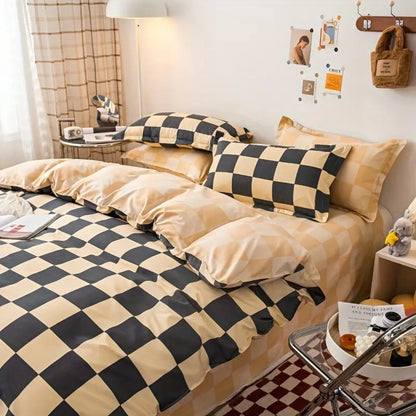 Timeless Checkered Bedding Ensemble