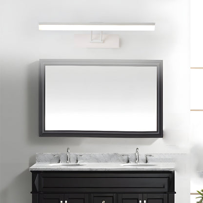 Adjustable 240° Linear LED Bathroom Light - Modern Minimalist Style – White