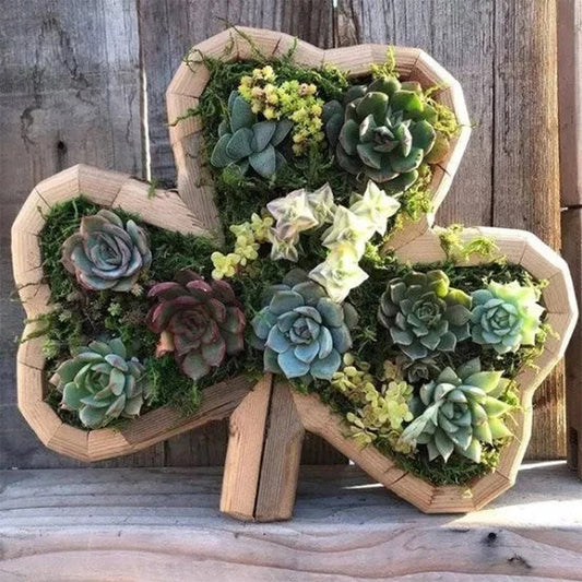 Succulent Garden Arrangement with Animal Figurines – Clover