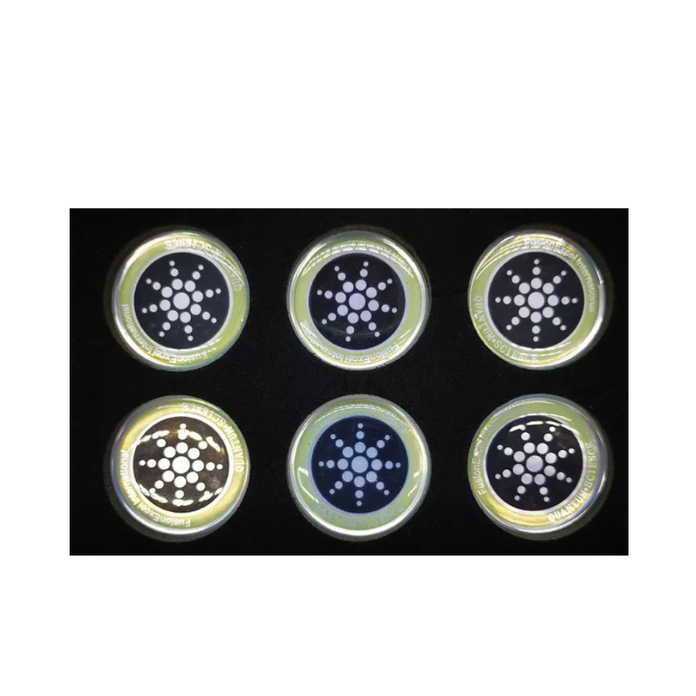 Set of 6 Radiation Protection Stickers – Silver