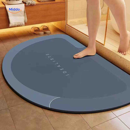 Quick-Drying, Non-Slip and Water-Absorbent Bath Mat – Blue