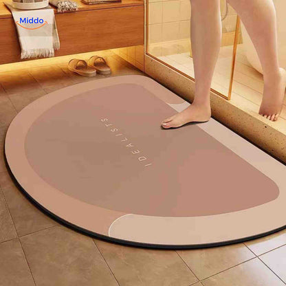 Quick-Drying, Non-Slip and Water-Absorbent Bath Mat – Brown