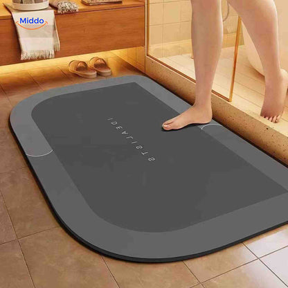 Quick-Drying, Non-Slip and Water-Absorbent Bath Mat – Black