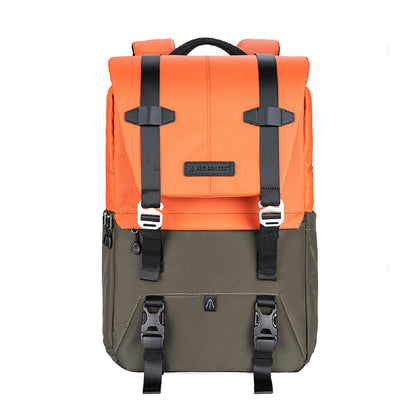 Outdoor Photography Backpack with Rain Cover for Travel – Orange