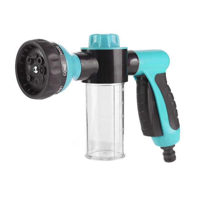 Ultimate Pet Bathing Spray Gun with Soap Dispenser – Air Blue (including connection to garden hose)