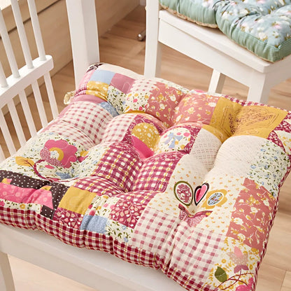 Vibrant Floral Comfort Seat Cushions – Patchwork Rose