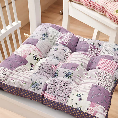 Vibrant Floral Comfort Seat Cushions – Lavender Bloom