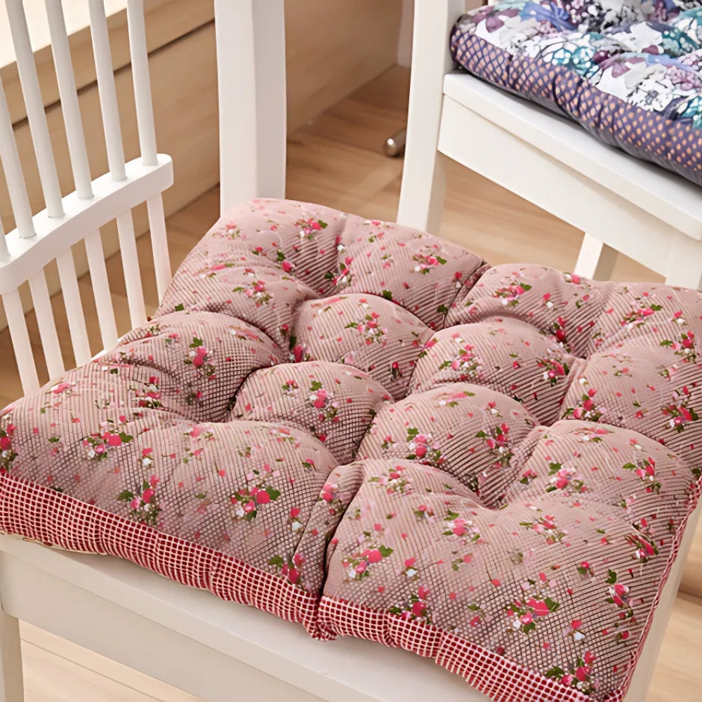 Vibrant Floral Comfort Seat Cushions – Cherry Blossom