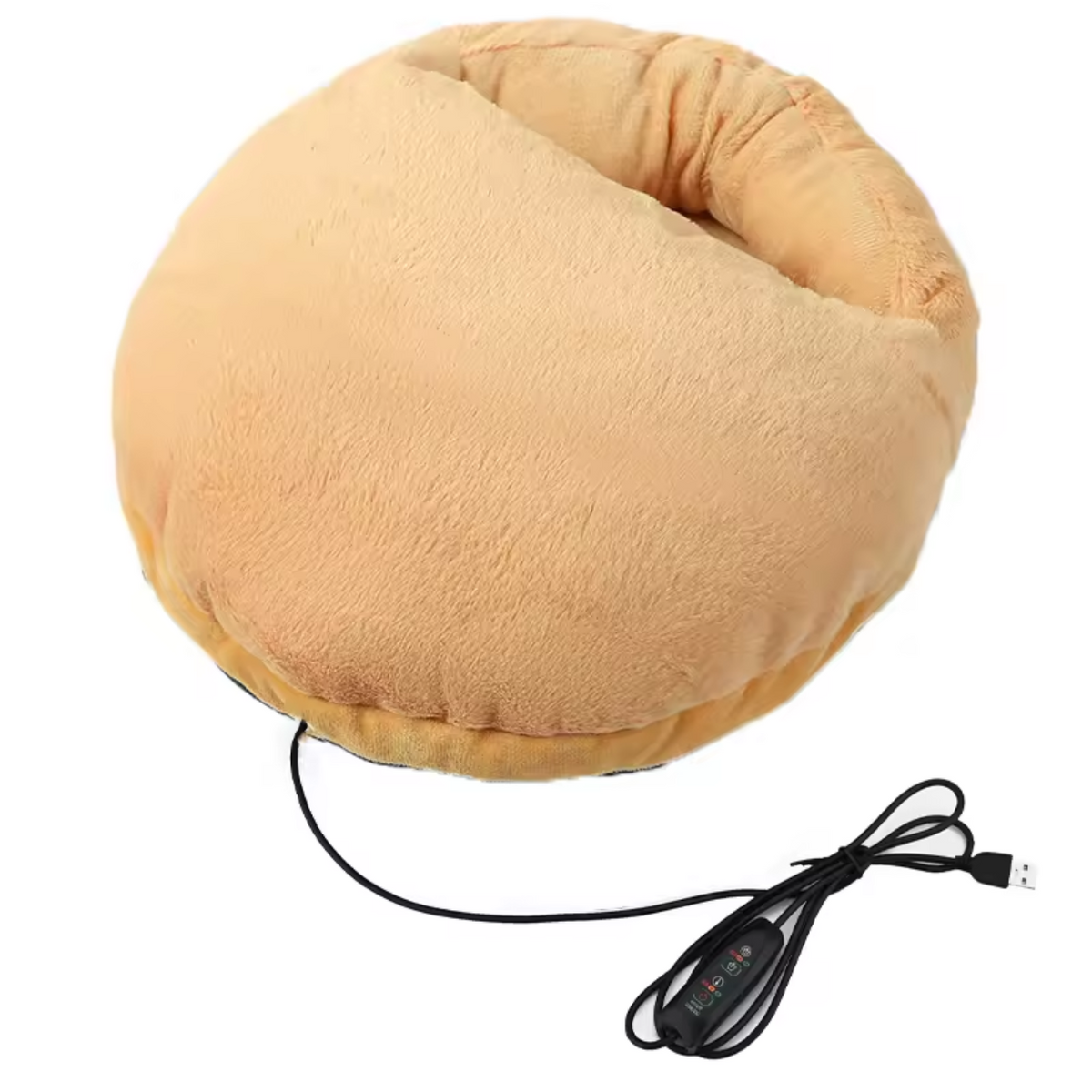 USB Cable Electric Heating Pad for Foot Comfort – Coffee