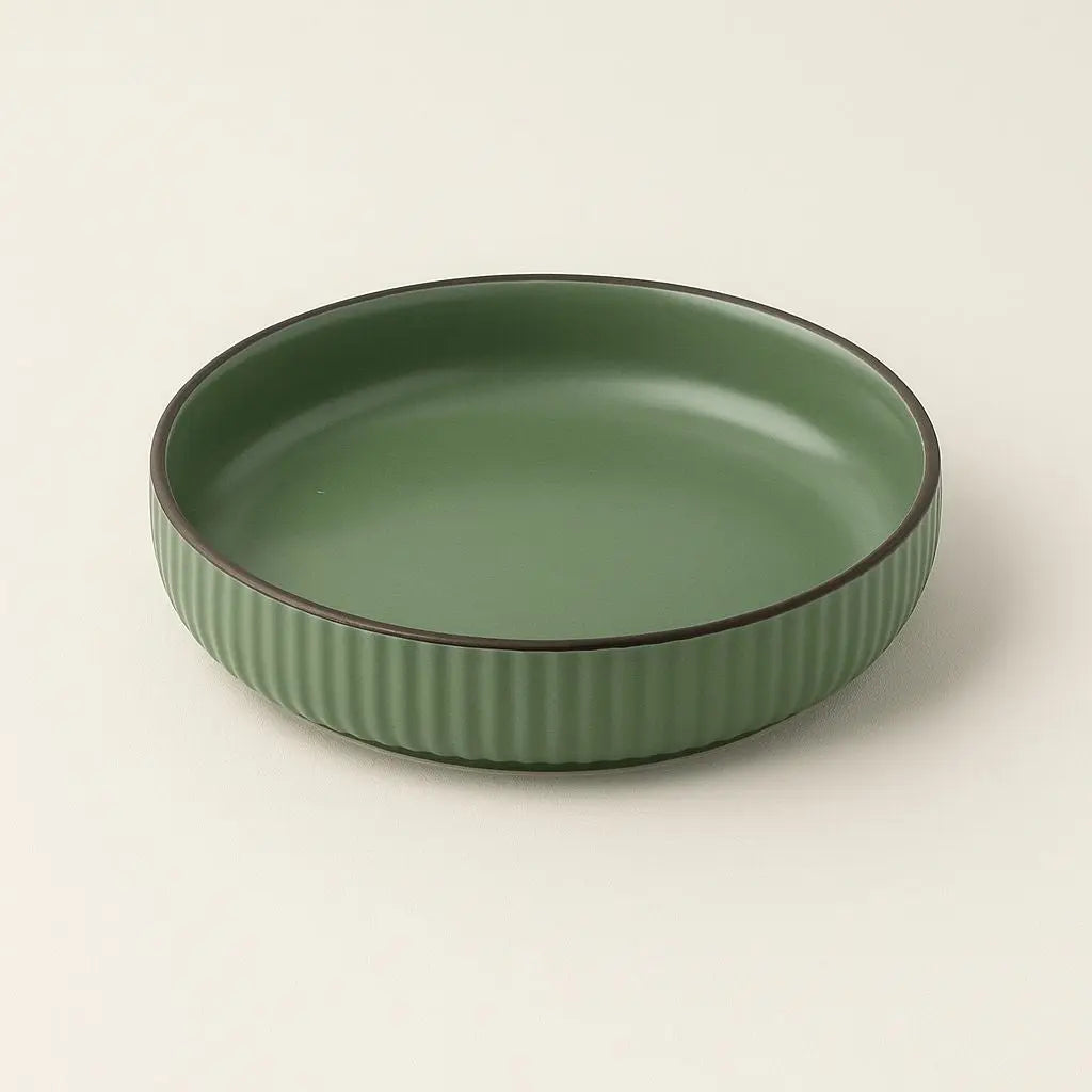 Retro Style Ceramic Dish – Green