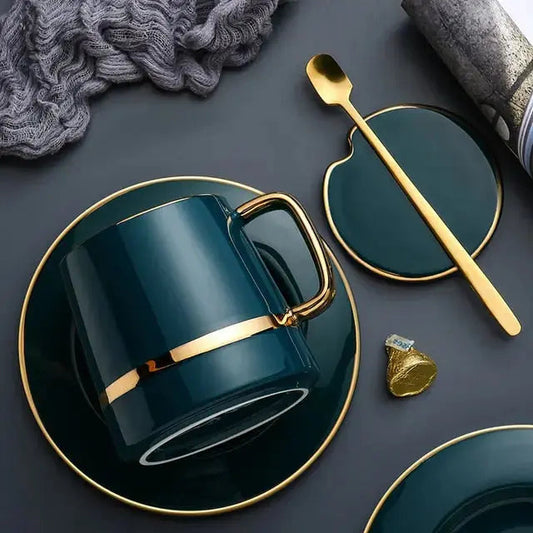 Stylish Ceramic Mug in Gold Finish – Cup_4