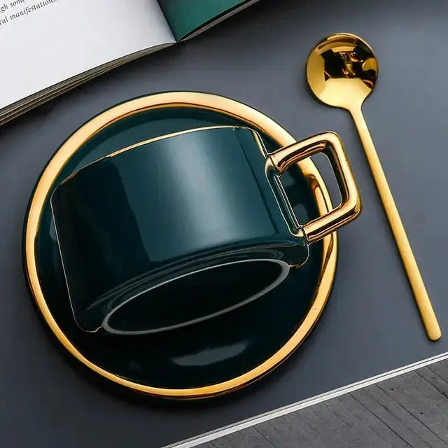 Stylish Ceramic Mug in Gold Finish – Cup_2